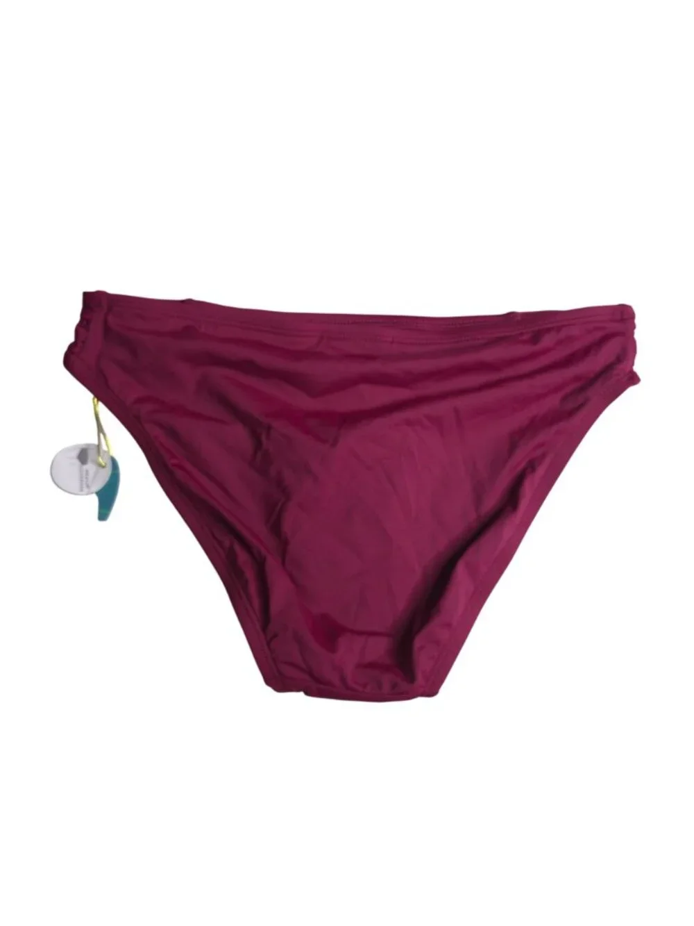 Mynah Womens Hipster Bikini Bottom XS Medium Coverage Maroon New